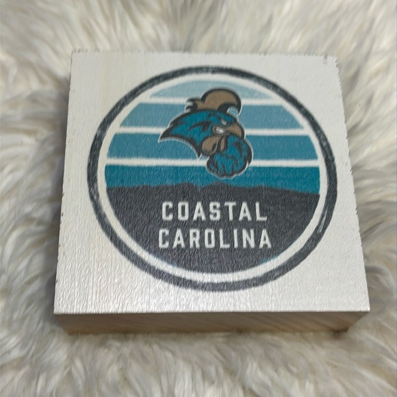 Coastal Carolina University Chauncey Logo Wooden Office Paperweight - Picture 2 of 3
